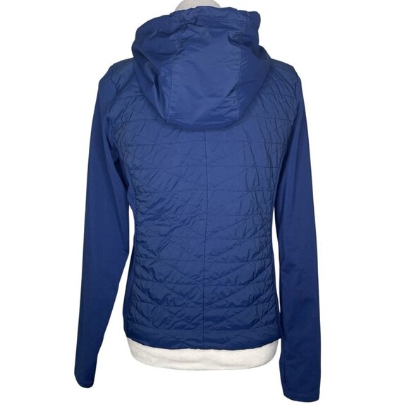 Tommy Hilfiger Womens Hooded Jacket Size Small Full Zip Active Thumbholes Blue - Picture 4 of 8